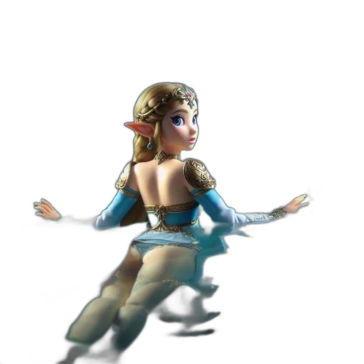 dress, crown, staff, weapon transparent PNG cut-out