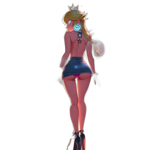 dress, crown, robot, staff transparent PNG cut-out