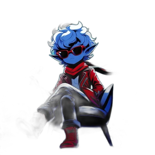 mask, jacket, staff, robot transparent PNG cut-out