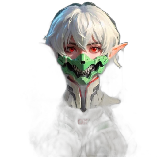 mask, face, creature, dragon transparent PNG cut-out