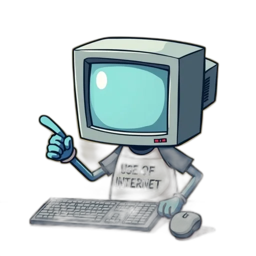 robot, furniture, pixel art, vaporwave transparent PNG cut-out