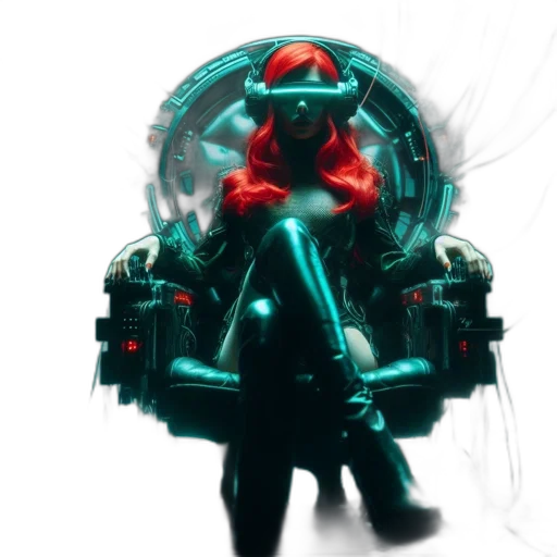 robot, weapon, mask, jacket transparent PNG cut-out