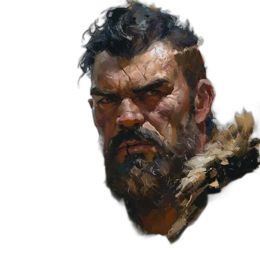 face, concept art, fantasy art, photorealistic transparent PNG cut-out