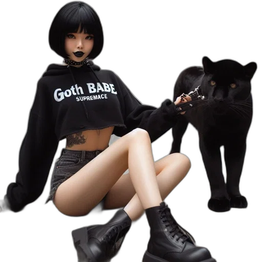 jacket, cyberpunk, concept art, dark transparent PNG cut-out