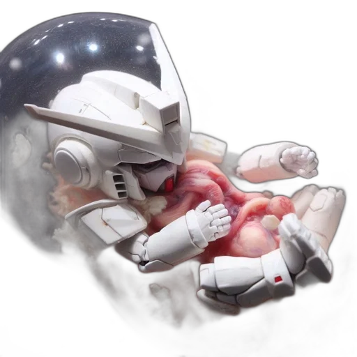 robot, weapon, concept art, photorealistic transparent PNG cut-out