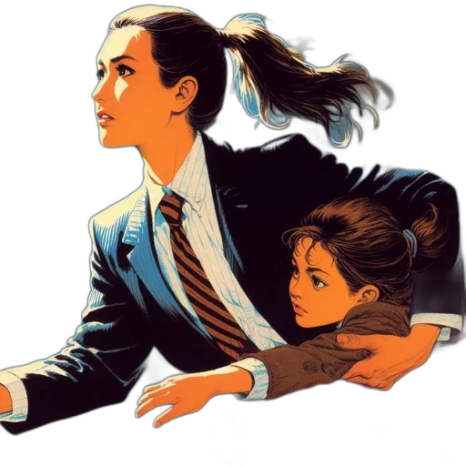 jacket, staff, comic book art, concept art transparent PNG cut-out