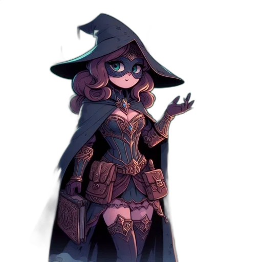 mask, staff, dress, hat transparent PNG cut-out