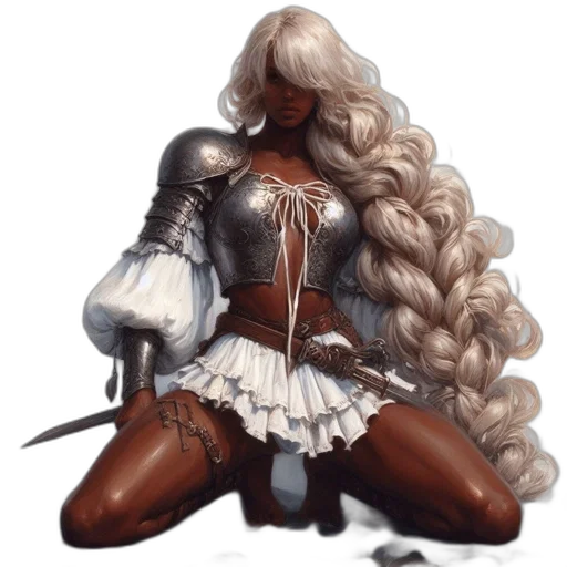 dress, hair, fantasy art, concept art transparent PNG cut-out