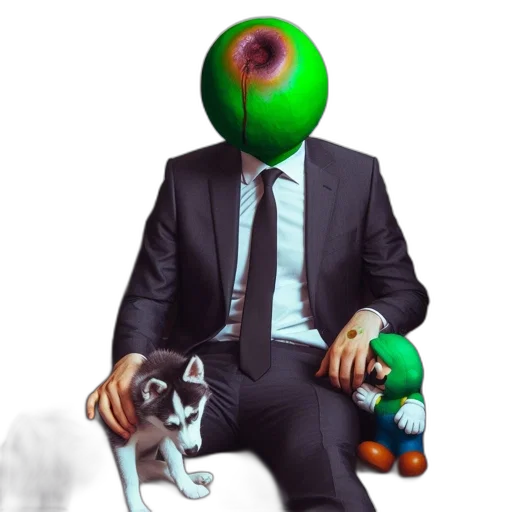 creature, animal, staff, mask transparent PNG cut-out