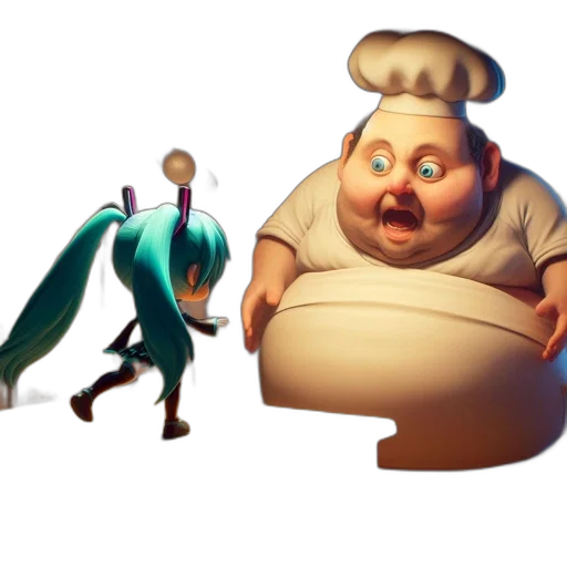 food, staff, concept art, 3d render transparent PNG cut-out