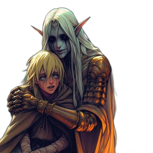 fantasy art, concept art, comic book art, pixel art transparent PNG cut-out