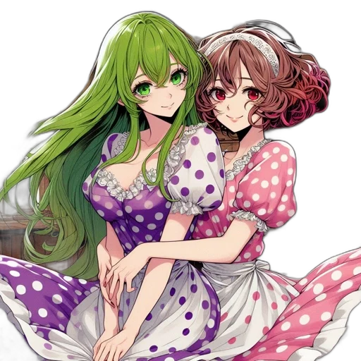 dress, anime, concept art, pixel art transparent PNG cut-out