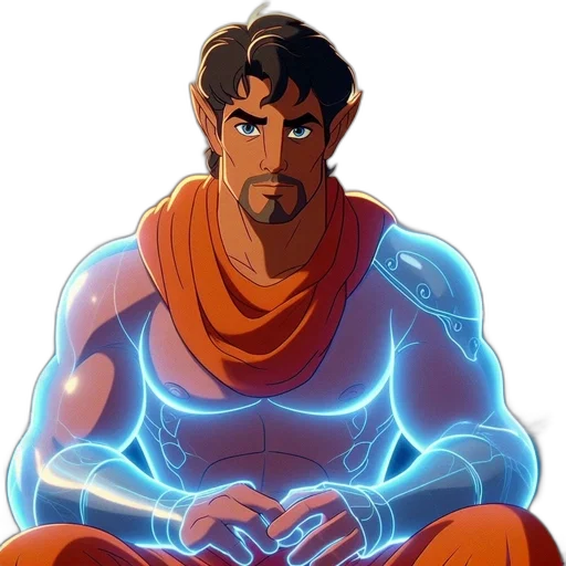 comic book art, concept art, cartoon, fantasy art transparent PNG cut-out