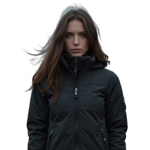 jacket, staff, face, dark transparent PNG cut-out