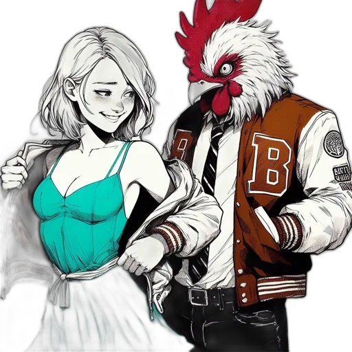 jacket, dress, mask, concept art transparent PNG cut-out