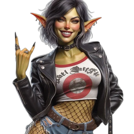 fantasy art, concept art, comic book art, cyberpunk transparent PNG cut-out
