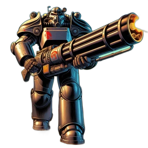 robot, weapon, staff, concept art transparent PNG cut-out