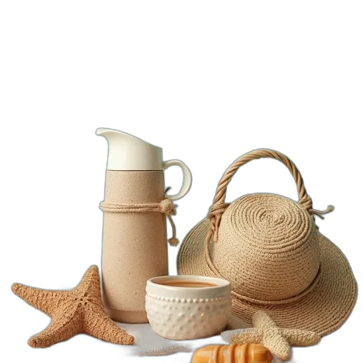 food, hat, 3d render, photorealistic transparent PNG cut-out