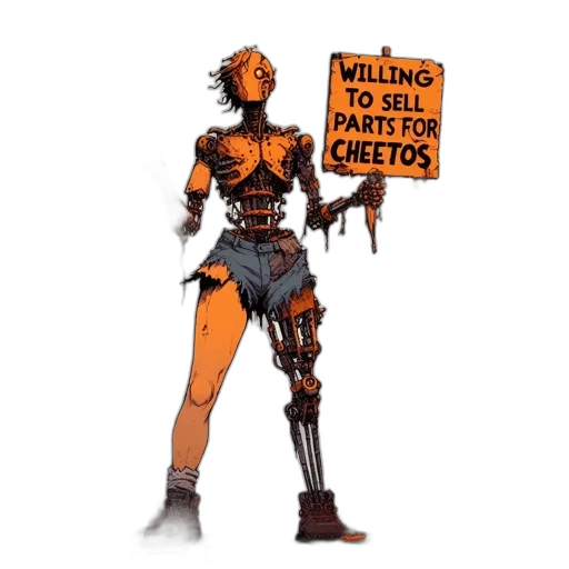 robot, concept art, comic book art, pixel art transparent PNG cut-out