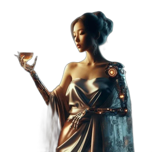 dress, jewelry, crown, fantasy art transparent PNG cut-out