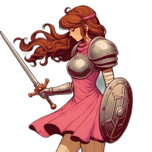 dress, sword, staff, weapon transparent PNG cut-out