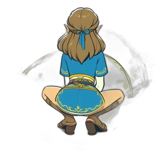 dress, staff, jewelry, crown transparent PNG cut-out