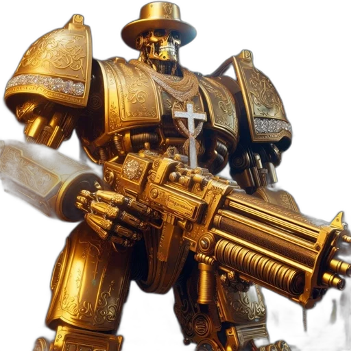 weapon, robot, sword, staff transparent PNG cut-out