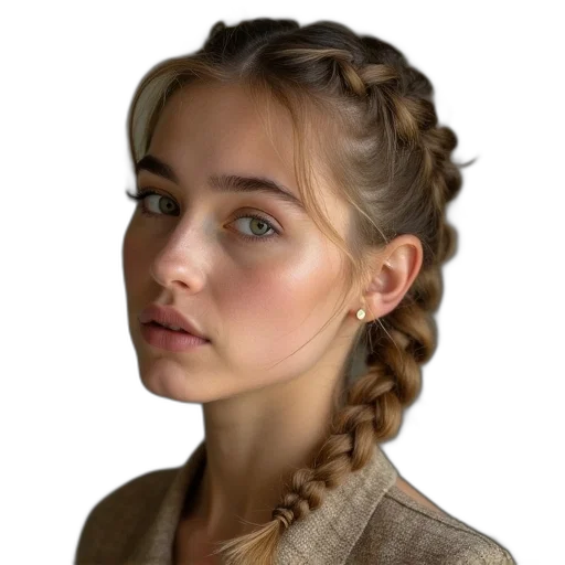 hair, face, staff, crown transparent PNG cut-out