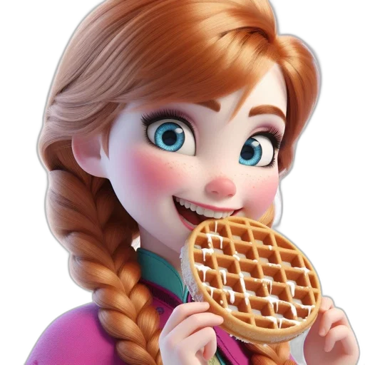 food, face, dress, 3d render transparent PNG cut-out