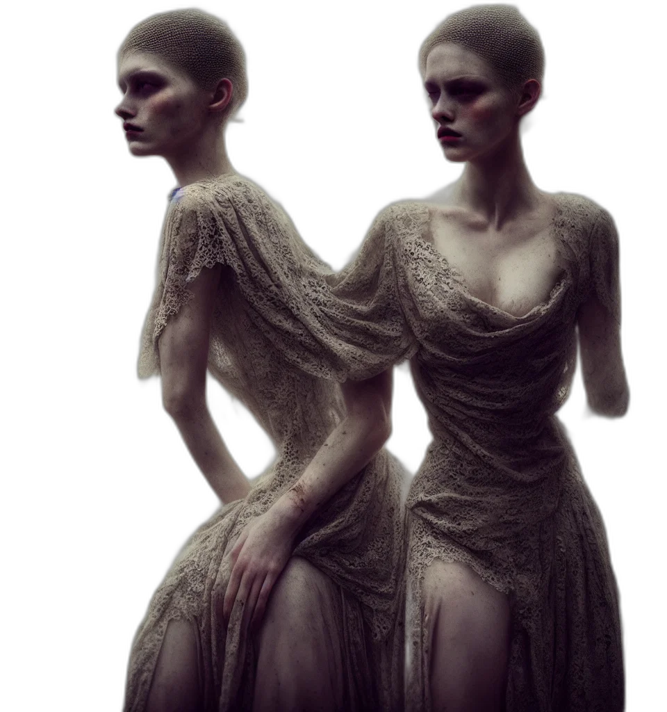 dress, mask, jewelry, face transparent PNG cut-out