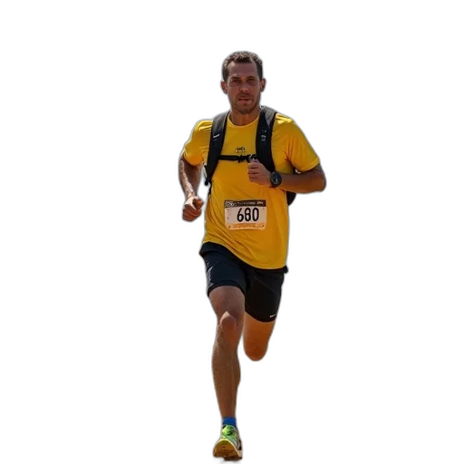 man, yellow, shirt, black transparent PNG cut-out