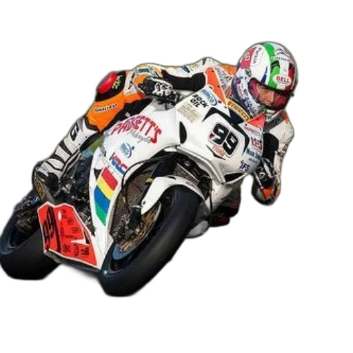 photorealistic, motorcycle, racer, action transparent PNG cut-out