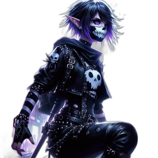 jacket, cyberpunk, concept art, fantasy art transparent PNG cut-out