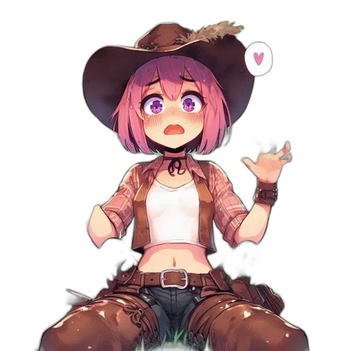 hat, creature, staff, weapon transparent PNG cut-out