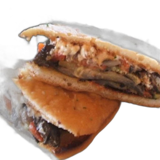 food, sandwich, mushrooms, cheese transparent PNG cut-out