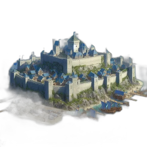 building, crown, concept art, fantasy art transparent PNG cut-out