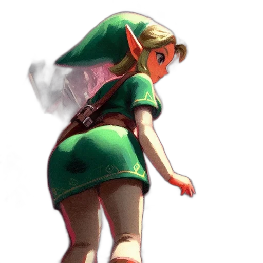 dress, weapon, hat, staff transparent PNG cut-out