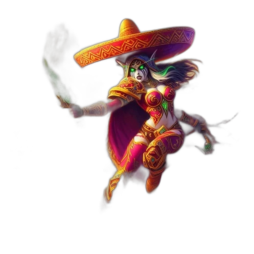 staff, hat, mask, weapon transparent PNG cut-out