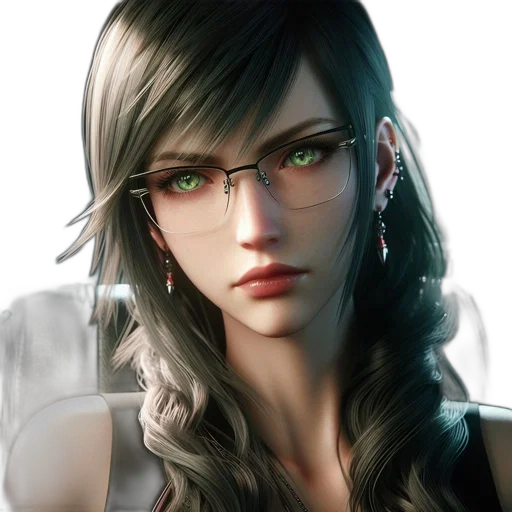 face, photorealistic, fantasy art, cyberpunk transparent PNG cut-out