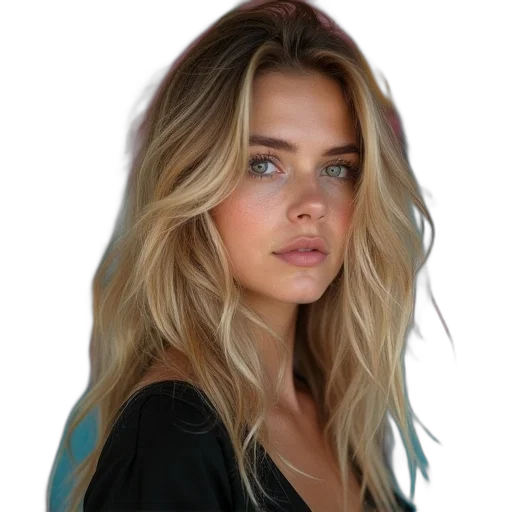 hair, face, jewelry, crown transparent PNG cut-out