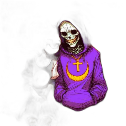 jacket, mask, staff, face transparent PNG cut-out