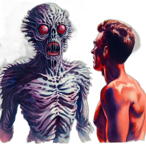 creature, mask, concept art, comic book art transparent PNG cut-out