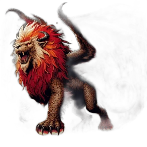 dragon, creature, animal, staff transparent PNG cut-out