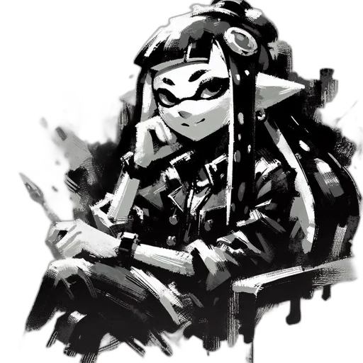 mask, weapon, jacket, staff transparent PNG cut-out