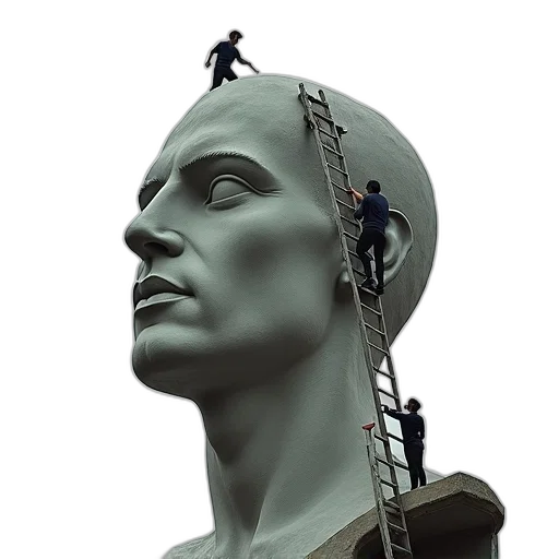 face, cyberpunk, concept art, photorealistic transparent PNG cut-out