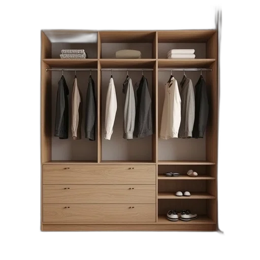 furniture, jacket, 3d render, earth tones transparent PNG cut-out