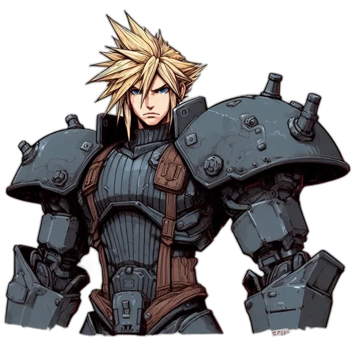 robot, weapon, concept art, pixel art transparent PNG cut-out