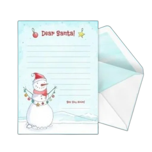 christmas-themed, letter, santa, claus transparent PNG cut-out