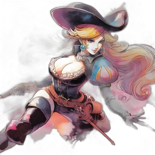 fantasy art, concept art, watercolor, anime transparent PNG cut-out