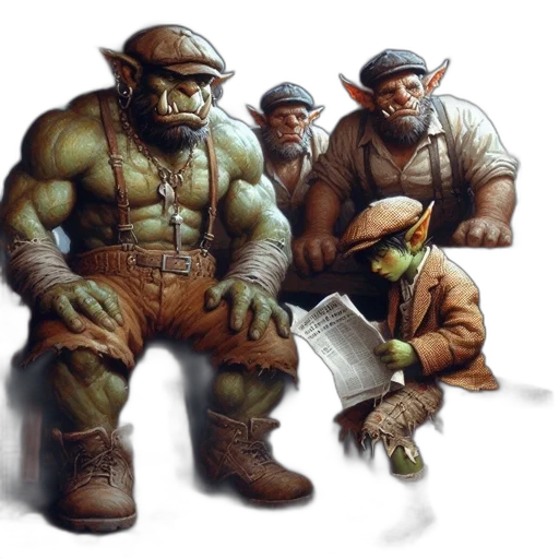concept art, fantasy art, comic book art, 3d render transparent PNG cut-out